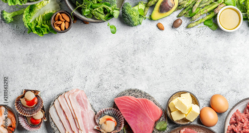 Fotografie KETOGENIC DIET LOW CARB CONCEPT