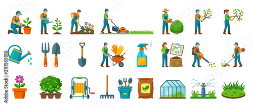 Gardening Activities and Tools Collection