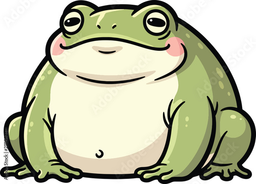 Photos Illustrated Green Frog Isolated