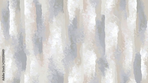 Abstract Seamless Watercolor Background with Soft Vertical Brushstrokes in Muted Grey and Beige