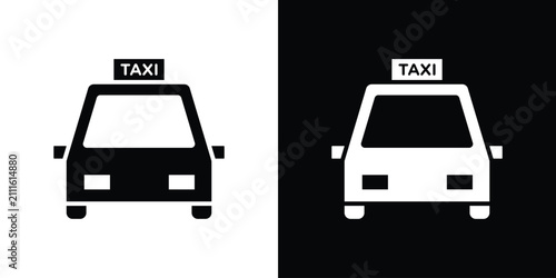 Fotografía Taxi icon simple graphics pack