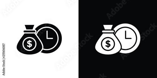 Fixed deposit icon minimal elements kit