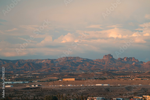 Mountains, Clouds And Desert City 2