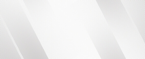 Minimalist White Abstract Background with Curved Lines