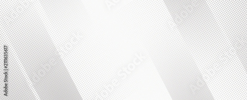 Minimalist White Abstract Background with Curved Lines