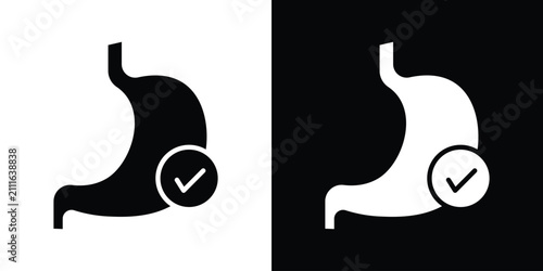 Bild auf Leinwand Digestion icon