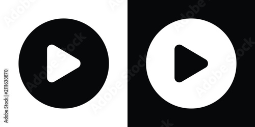 Obraz na płótnie Video play button icon