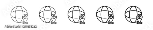 Bild auf Leinwand Courier vector icon in minimalist line style