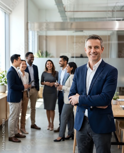 TeamBehindTheLeader-WhiteBlueGlass-CommercialStock-TeamLeadership-CleanBackground