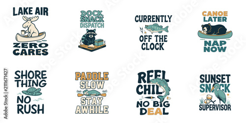 Playful Outdoor Adventure Lettering Design Collection