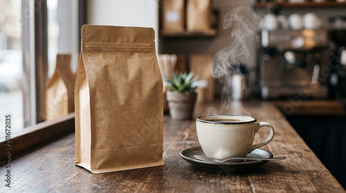 Blank Coffee Bag Mockup