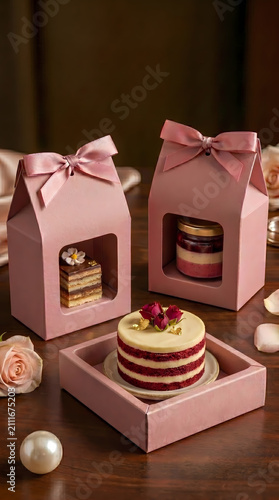 Premium Cookie Gift Box Presentation with Elegant Packaging and Sweet Treat Selection