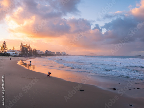 Sunset Along the Beach