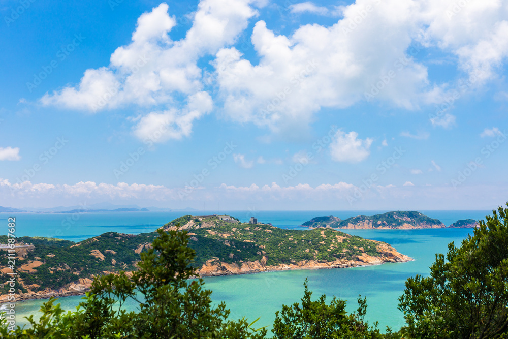 Fototapeta premium Seascape at Gaolan Port, Zhuhai, Guangdong, China