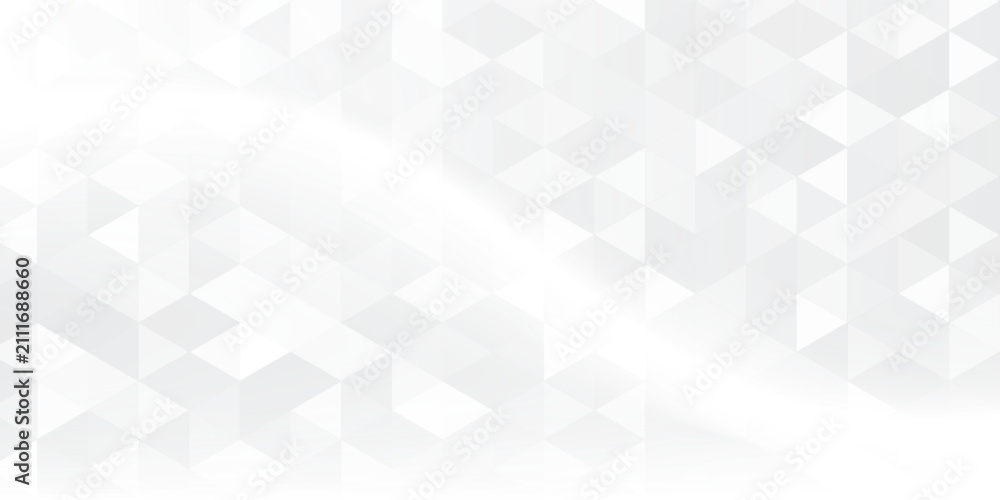 Obraz premium Gray White Polygon Mosaic Background, business and corporate background.