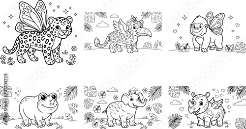 Cute holiday themed underwater and animal coloring pages for kids fun activities