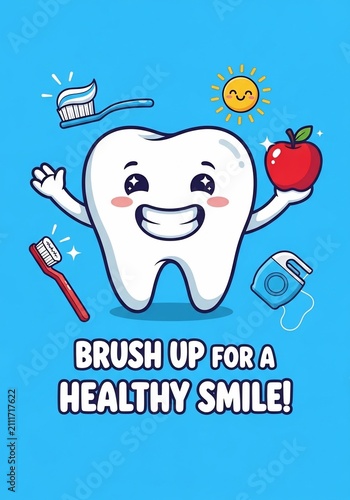 Joyful Tooth's Day: Sunshine, Brushing, and a Fruity Feast for a Pearly Grin