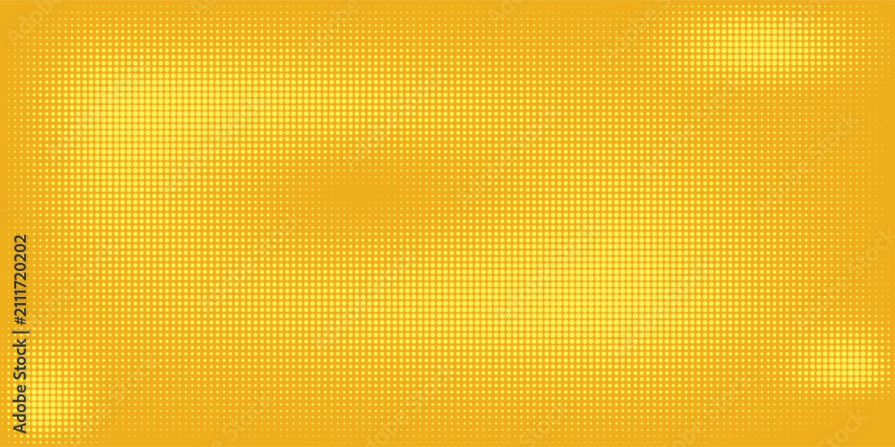 Fototapeta premium Yellow halftone pattern. Retro comic gradient background. vector illustration
