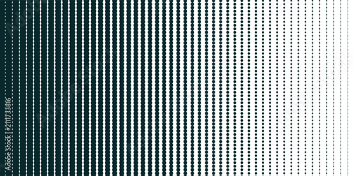 Canvastavla Abstract dark brown halftone dots pattern background with wavy chevron gradient