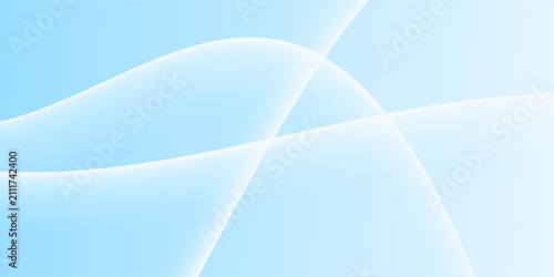 Abstract white wavy glowing lines on a blue background. Futuristic digital high-technology pattern. Health Care concept.