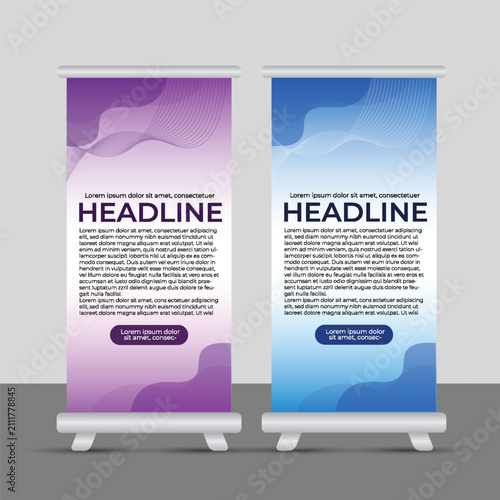 Modern Roll Up Banner Stand Template