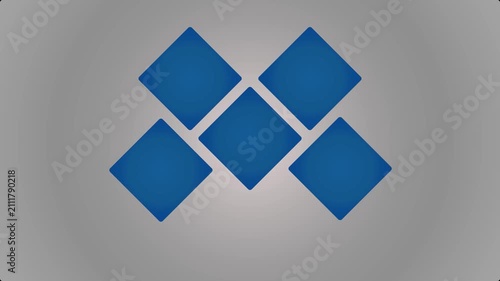 photo frame animation with clean geometric placeholders on a soft light background. Modern gallery layout template for image showcase, portfolio display slideshow presentations.