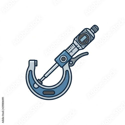 Precision micrometer tool for accurate measurements.