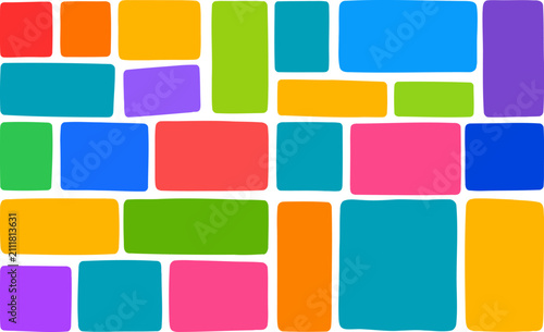 Colorful Doodle hand drawn frames with irregular uneven shapes, irregular rounded rectangles and wavy edge boxes, playful organic border collection for layouts, posters and branding children's design