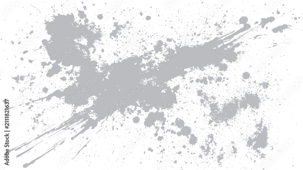 Obraz premium Abstract grunge paint splashes for creative design backgrounds set Vintage ink brush collection with rugged paint drips