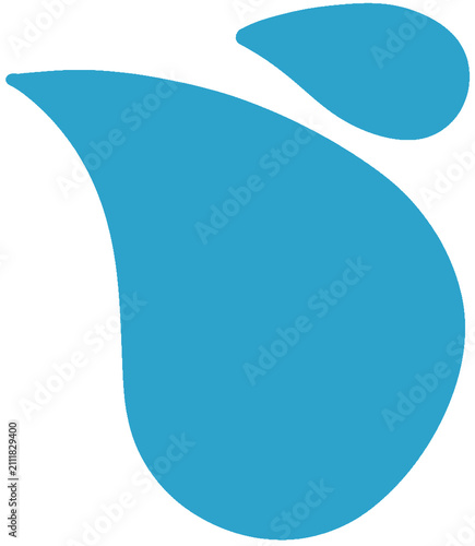blue water drop 물방울