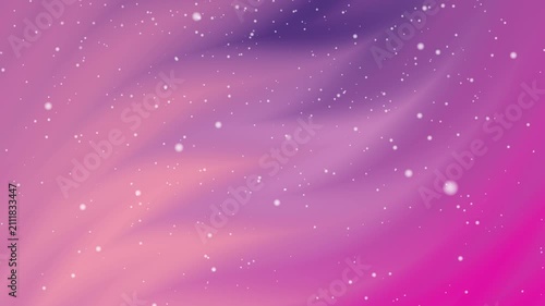 Pink and purple gradient background with flowing waves and tiny white stars, suitable for backgrounds, wallpapers, and digital designs.