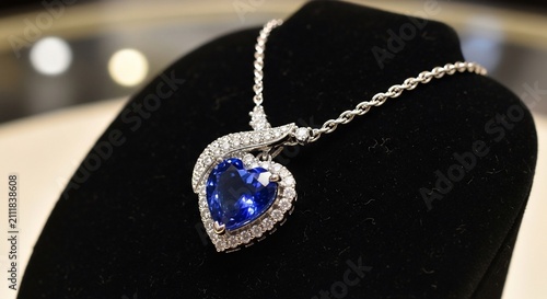 Sapphire's Embrace, a Heart's Gleam