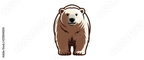 Polar Bear Isolated Vector Illustration