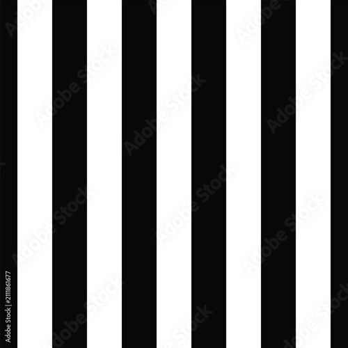 Black and White Vertical Stripes Seamless Pattern Background