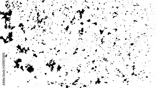 Medium Distressed Grunge Texture with Random Black Ink Pattern Vector Background