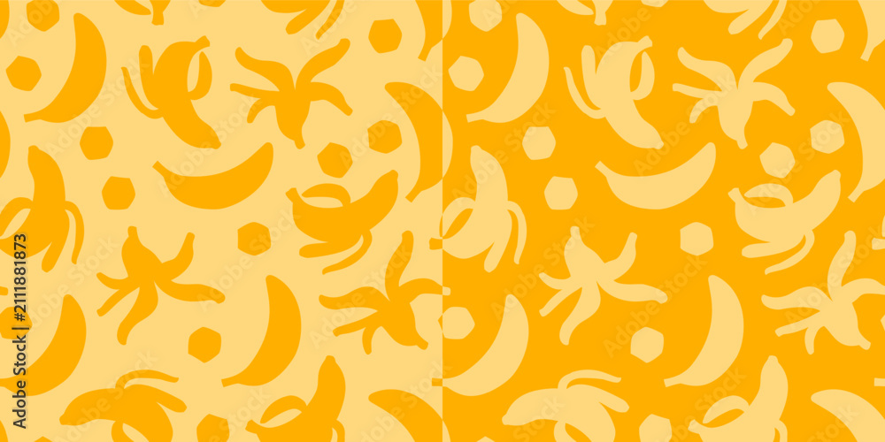 Obraz premium banana seamless pattern for tropical banner design. Banana fruit pattern background. banana fruit seamless pattern.