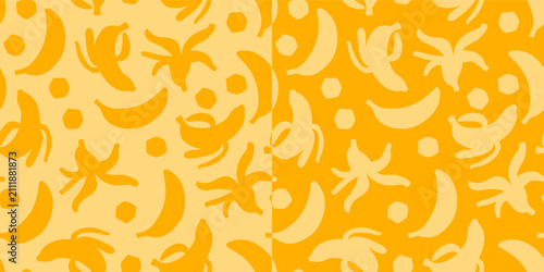 banana seamless pattern for tropical banner design. Banana fruit pattern background. banana fruit seamless pattern.