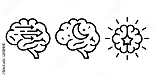 Artificial Intelligence Brain Vector Icon