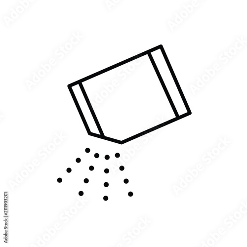 Packet soluble powder icon minimal symbols collection