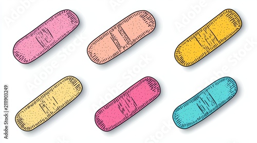 Sticker Design of Band Aid