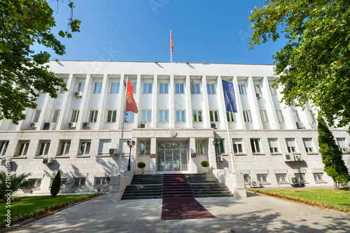 Картината върху платно the Montenegrin presidential palace in Podgorica, Montenegro