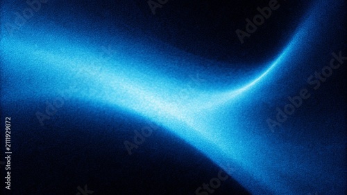Bild auf Leinwand Glowing blue light blur shape on dark grain texture background with noisy effect