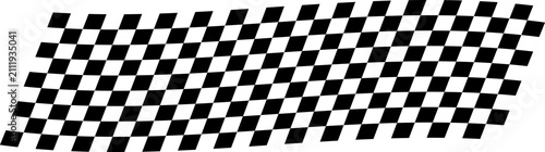 Wavy checkered flag pattern