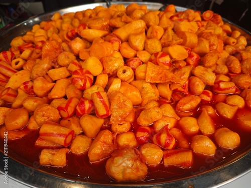 frying pan with odeng