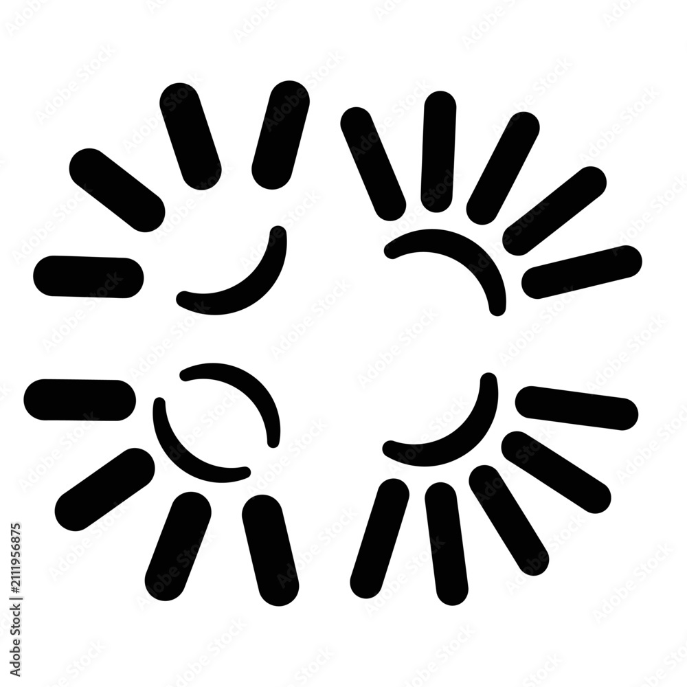 Fototapeta premium Abstract radial sunburst pattern graphic.