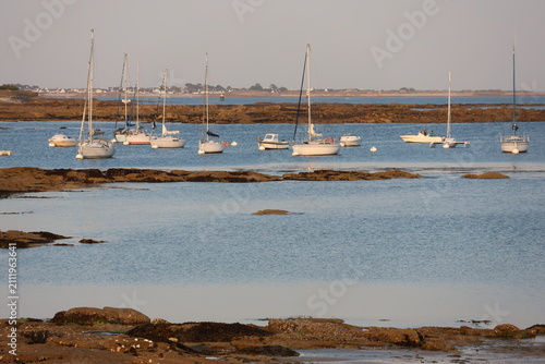 Port de Lomener, commune de Ploemeur, pays de Lorient (Bretagne, Morbihan, France)