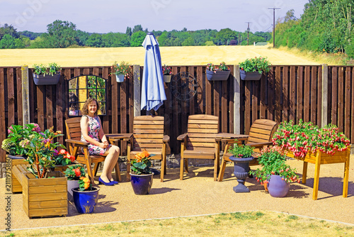 Принти на полотні Rural utopian decency in the sunlight.