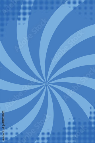 Superhero Blue Radial Burst Comic Background