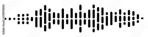 Fotografía voice message sound wave icon