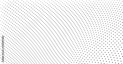 Schilderij op canvas Graduated density of dots accentuates the wavy geometry